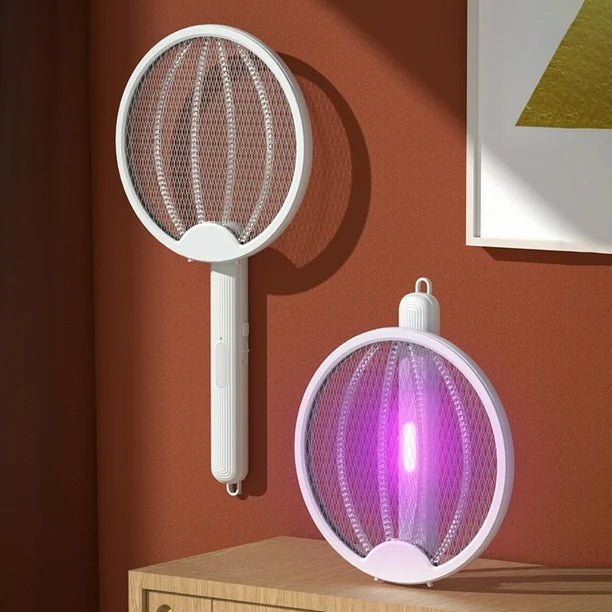 3-in-1 Foldable Mosquito Racket | UV-A Trap & Night Lamp