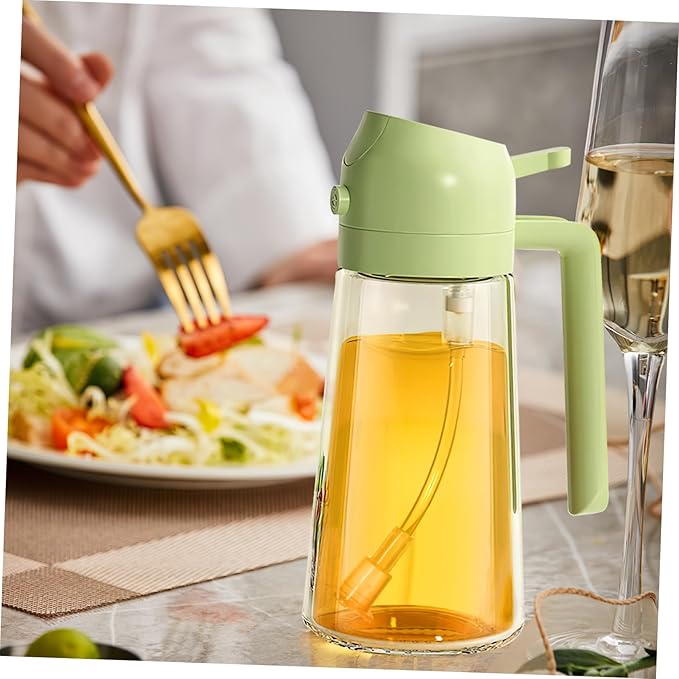 2-in-1 Oil Spray & Pour Glass Bottle – 600 ml 2-in-1 Dispenser