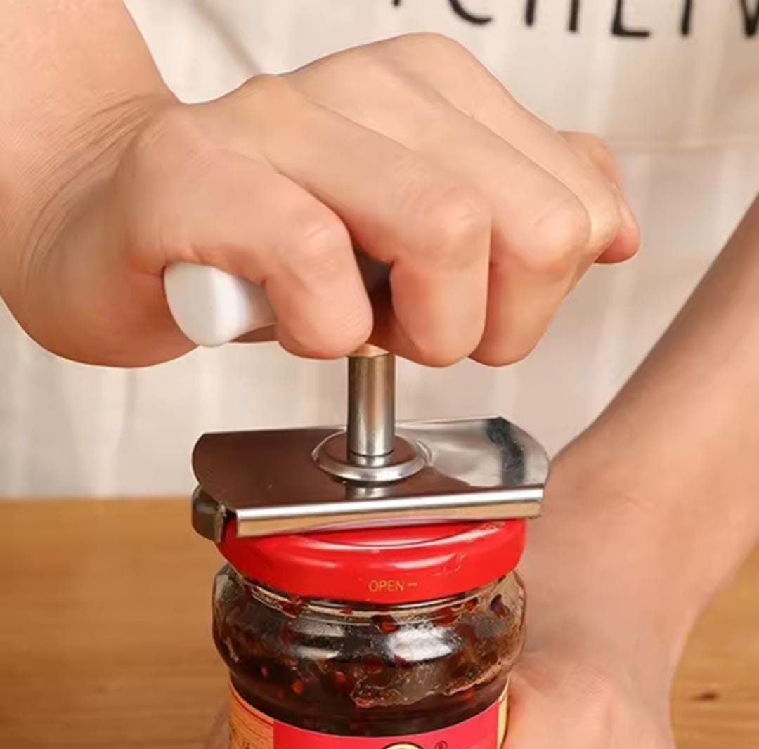 Stainless-Steel Adjustable Jar-Lid Opener – Easy Vacuum Breaker