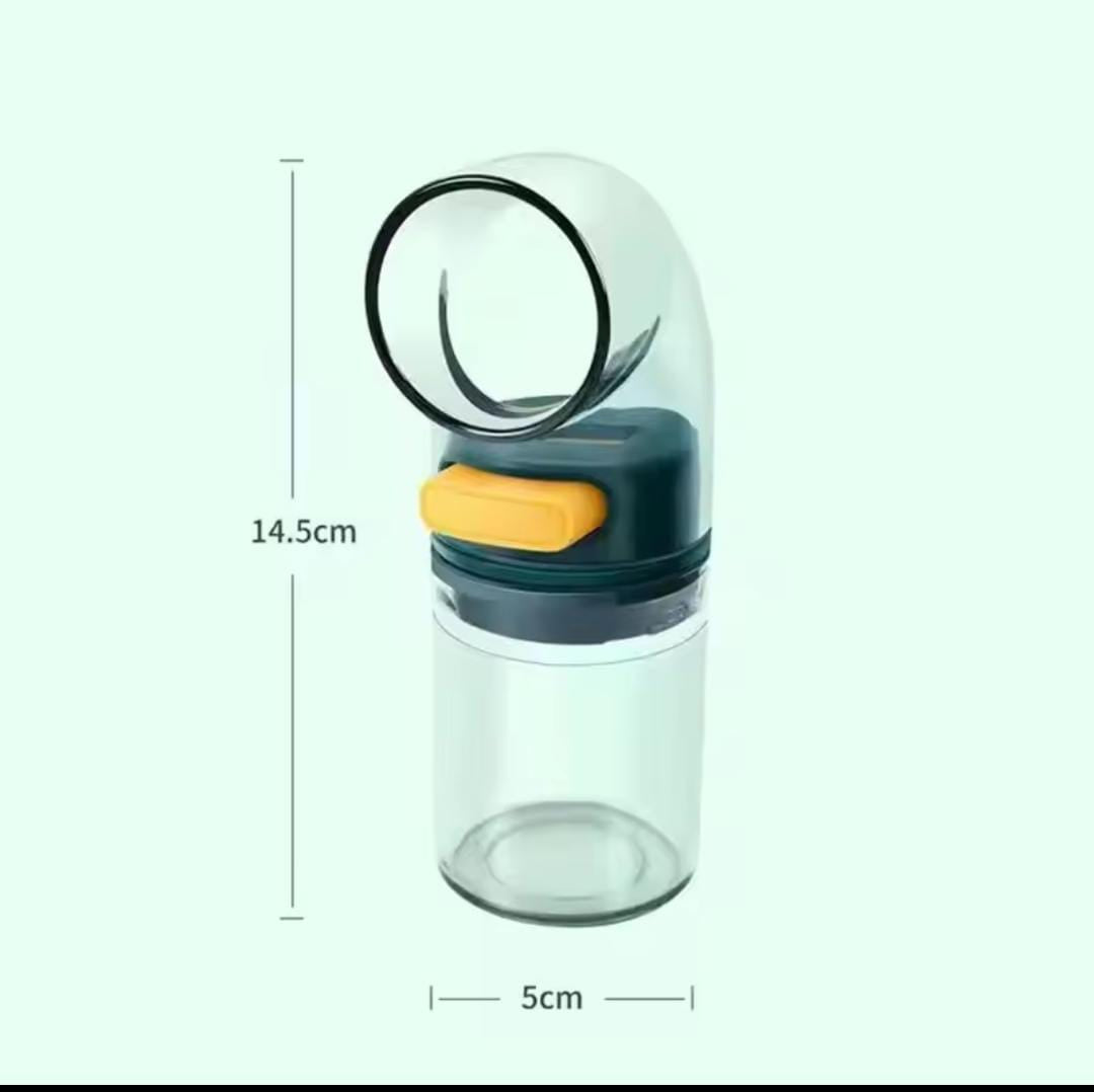 0.5 g Quantitative Salt & Spice Dispenser – 3-Bottle Set with Stand