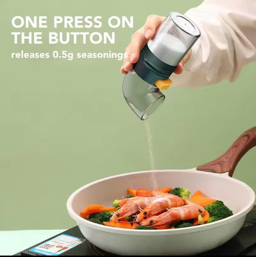 0.5 g Quantitative Salt & Spice Dispenser – 3-Bottle Set with Stand