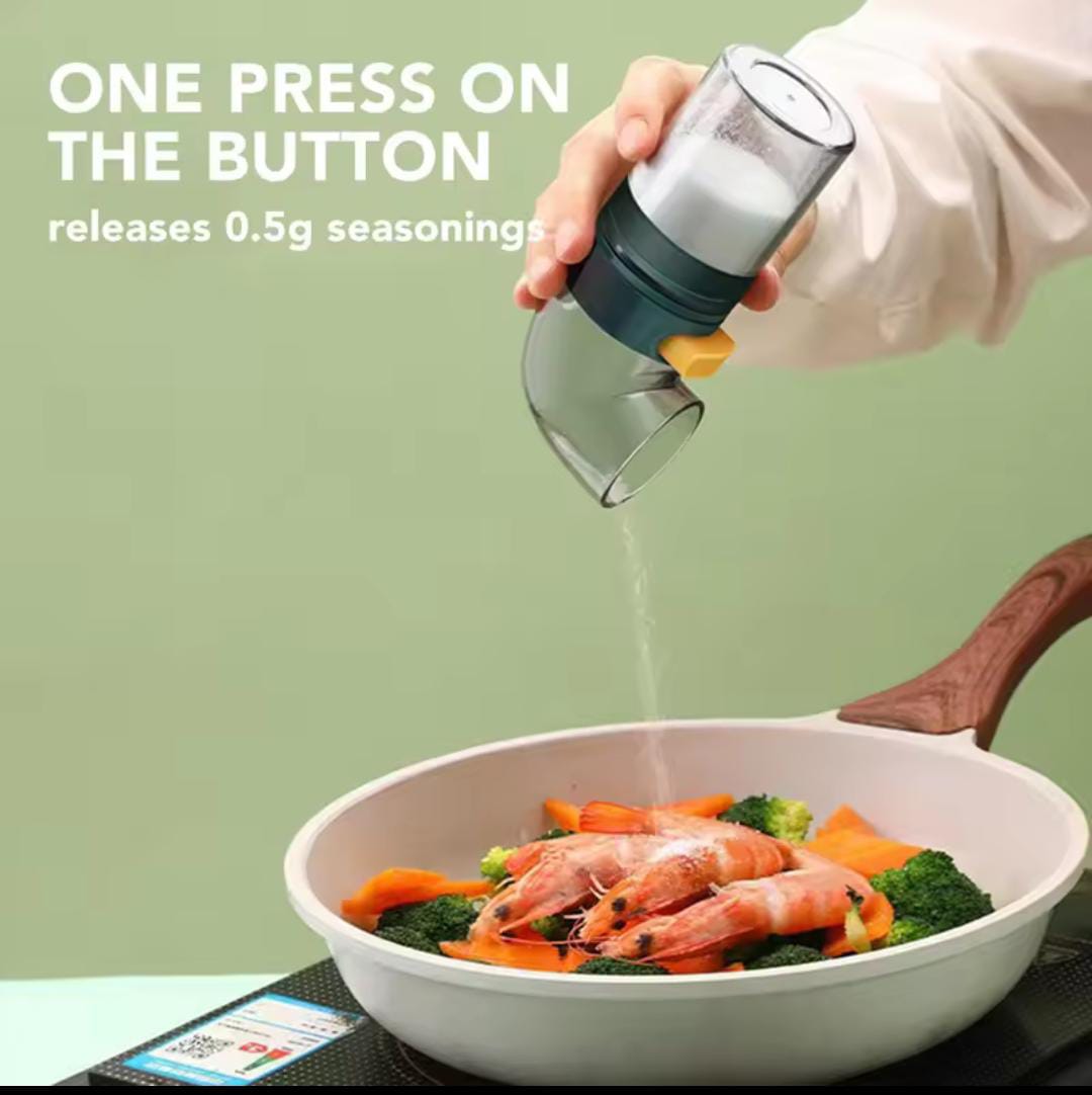 0.5 g Quantitative Salt & Spice Dispenser – 3-Bottle Set with Stand