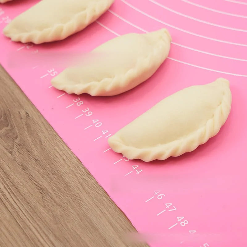 Non-Stick Silicone Roti & Pastry Mat (50 × 40 cm) – With Printed Measurements