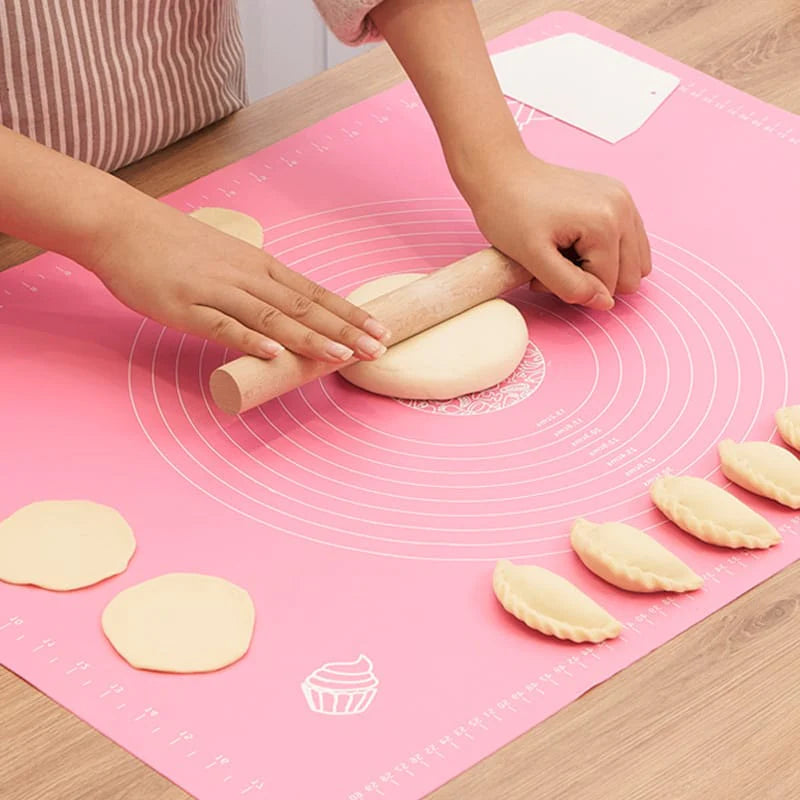 Non-Stick Silicone Roti & Pastry Mat (50 × 40 cm) – With Printed Measurements
