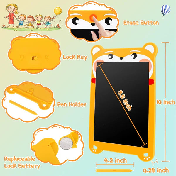 8.5″ Kids Animal Shape LCD Writing Tablet – Paper-Free Drawing & Notes