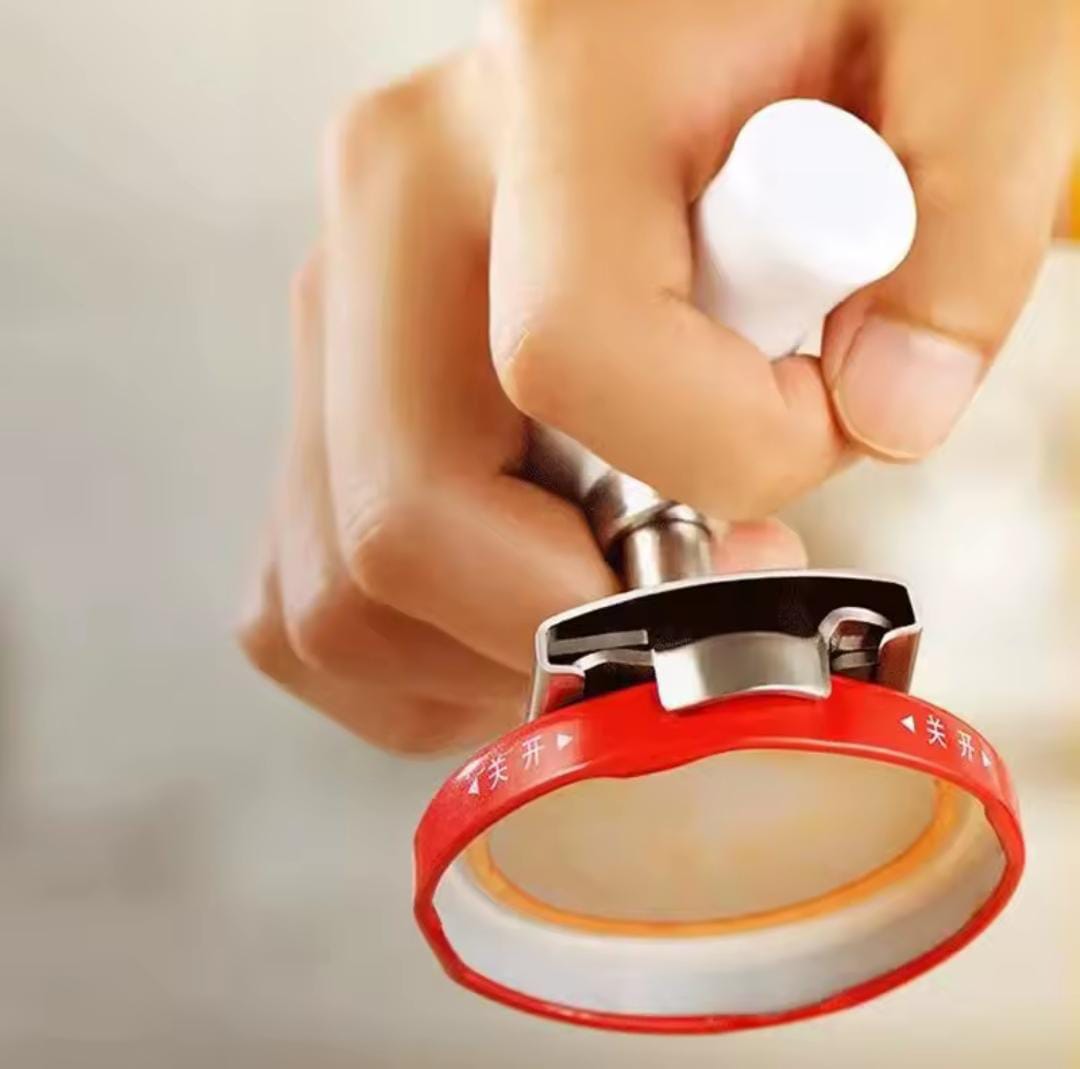 Stainless-Steel Adjustable Jar-Lid Opener – Easy Vacuum Breaker