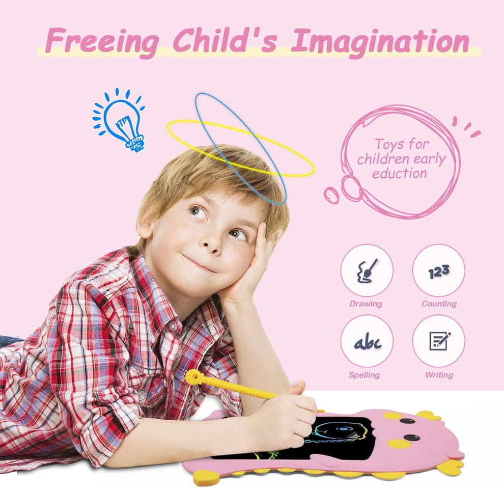 Dinosaur LCD Writing Tablet – Screen-Free Drawing Pad (10″)